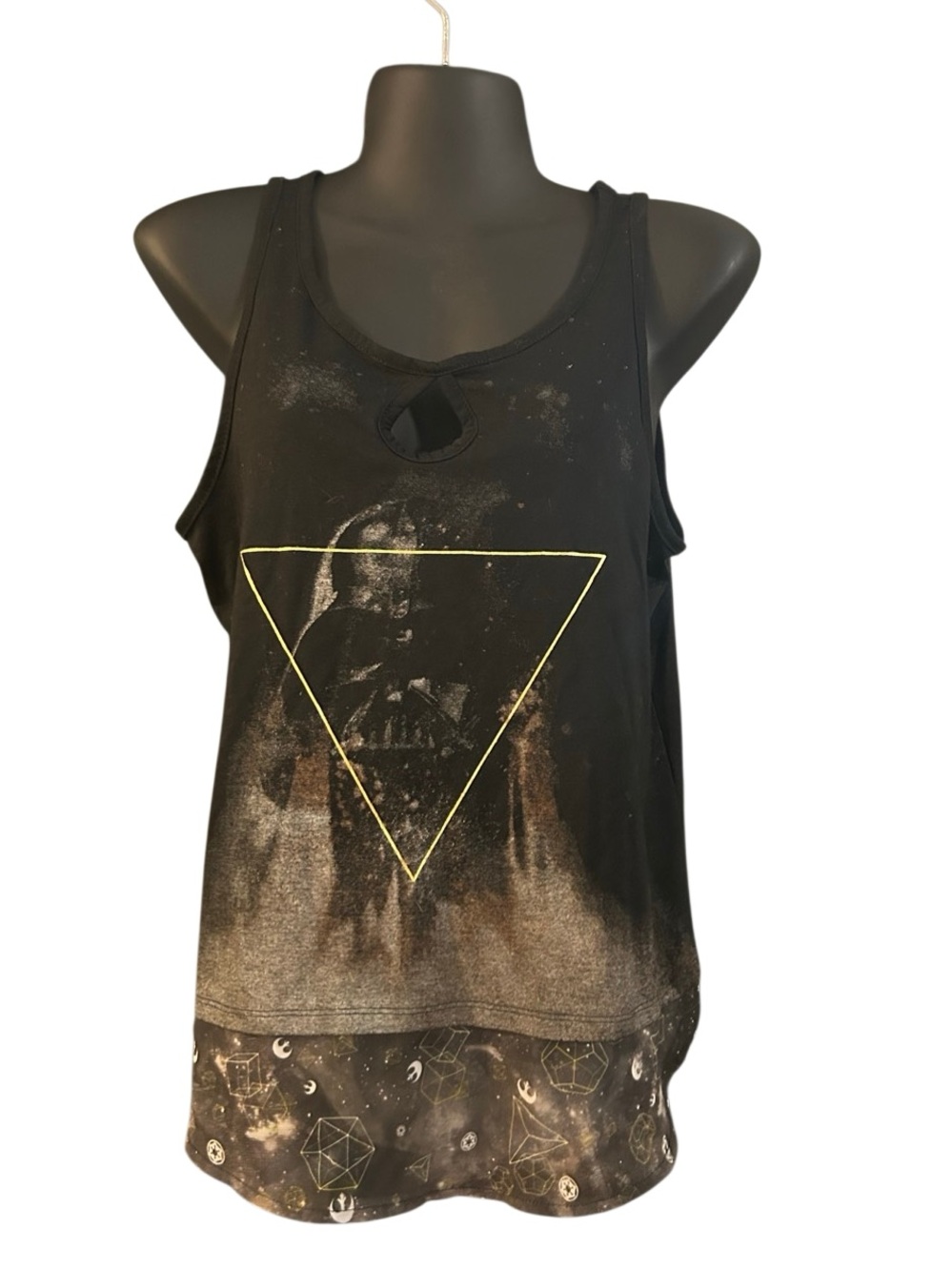 DISNEY Star Wars black tank top tee shirt sleeveless women’s Small S Preowned